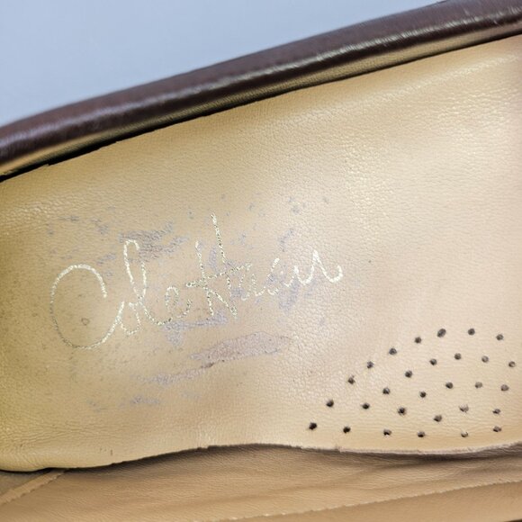 Cole Haan Nike Air Brown Leather Loafers With Gold Buckle Size 7 - Picture 8 of 9